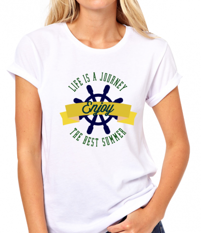 เสื้อคอกลม Life is a journey